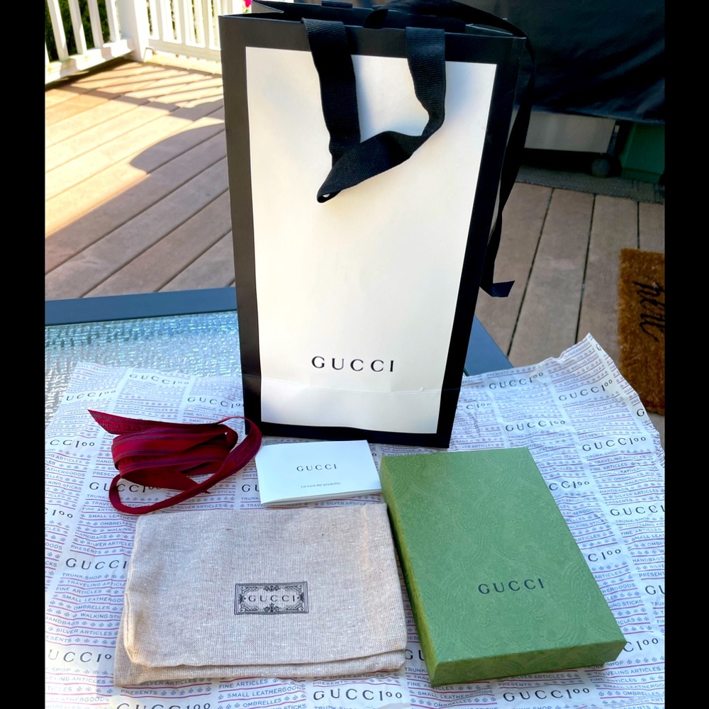 Gucci-Brand new box, dust bag, ribbon and bag